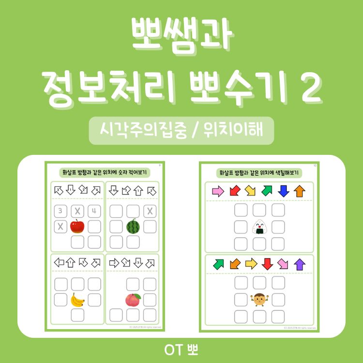 뽀쌤과 정보처리 뽀수기2(시각주의집중,위치이해) [OT뽀]